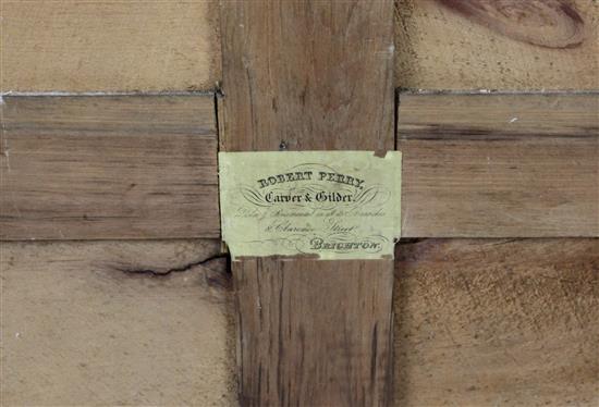 A 19th century giltwood overmantel mirror, H. 4ft 9in. W. 3ft 2in.
